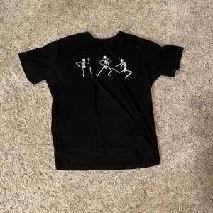Skeleton Dancing Oversized Tee